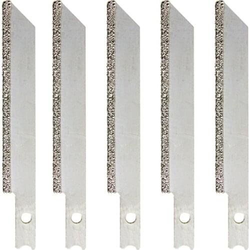5pcs 76mm 3 inch Jig Saw Blades Diamond Cutter Cutting Blade U-shank Grit 50