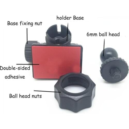 Universal Car DVR GPS Recorder Stand Camera Holder Screw Thread Double-sided Adhesive Paste Bracket Base Holder Stand