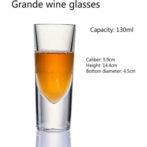 130ml Red Tasting Wine Glass Cup Delicate Shot Glass Bar Home Vodka Rum Sake Whiskey Boston Wine Cup Swallow Spirits Cup