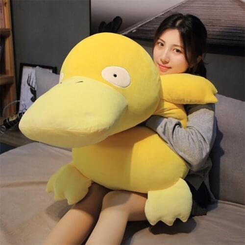 Big Size Psyduck Plush Toys Cute Cartoon Duck Stuffed Doll Soft Pillow For Children kids Birthday Present 20-80CM
