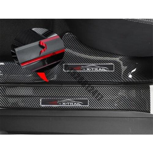 For Nissan X-Trail X Trail T32 2017~2021 ABS Scuff Plate/Door Sill door sill scuff plate protector guard Car Styling