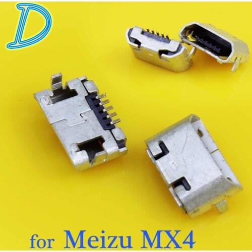 JCD 20PCS High quality New Micro USB Charger Charging Connector Port Power Jack For MEIZU MX4 MX 4 USB JACK