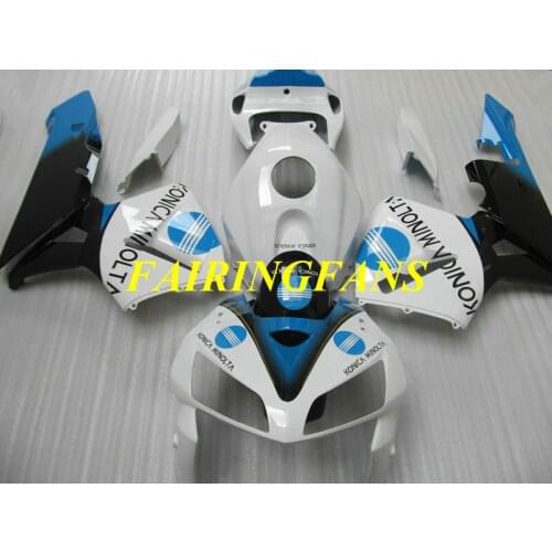 Injection Fairing kit for HONDA CBR600RR F5 05 06 CBR 600 RR CBR 600RR CBR600 2005 2006 White blue Fairings Set+gifts HG41