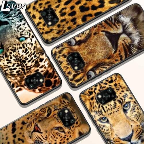 Tiger Leopard Panther For Xiaomi Redmi K30 K30S Mi 10T Lite Pro Poco X3 NFC X2 M3 M2 F2 Pro C3 F1 Soft Black Phone Case