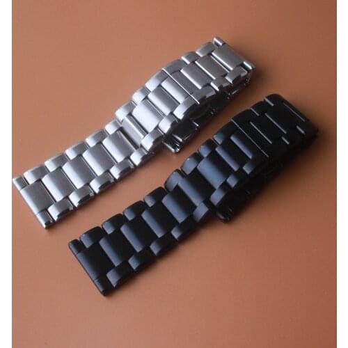 316L Stainless Steel Watch Strap 24mm Watchband For Panerai PAM111 PAM441 soild Links Heavy Metal bracelet Mens Matte Unpolished