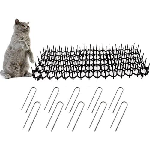 Garden Prickle Strip Dig Stop Cat Repellent Deterrent Mat Spike Garden Supplies