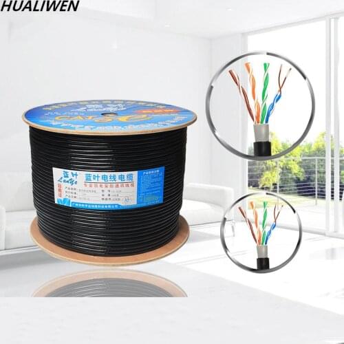 Category 5 Outdoor Copper-clad Silver Water-blocking Network Cable Pure Copper-clad Silver Network Cable