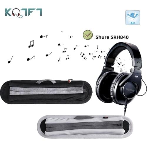 KQTFT Replacement Headband for SHURE SRH840 SRH-840 Headset Bumper Earpads Parts Earmuff Cover Cushion Cups Sleeve