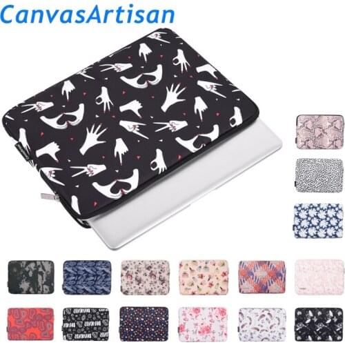 Brand CanvasArtisan Laptop Bag 11,12,13,14,15,15.6,Waterproof Lady Man Sleeve Case For Macbook Air Pro 13.3,15.4,Dropship F119