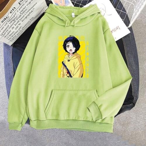 Anime Wonder Egg Priority Ooto Ai Print Hoodies Sweatshirts Men Womens Pullover Cute Kawaii Clothes Korean Spring/Autumn Tops