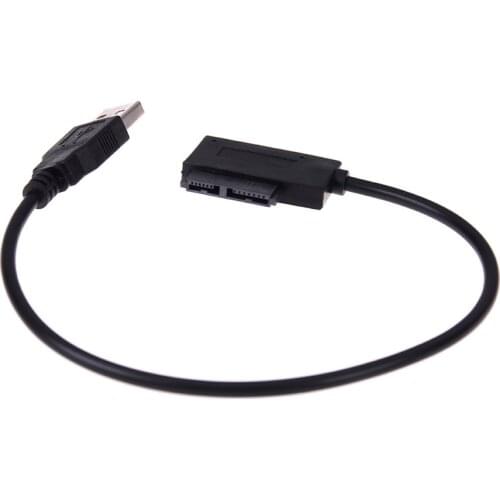 Usb To 7+6 13pin Slim Sata/ide Cd Dvd Rom Optical Drive Cable Adapter For Notebook Laptop