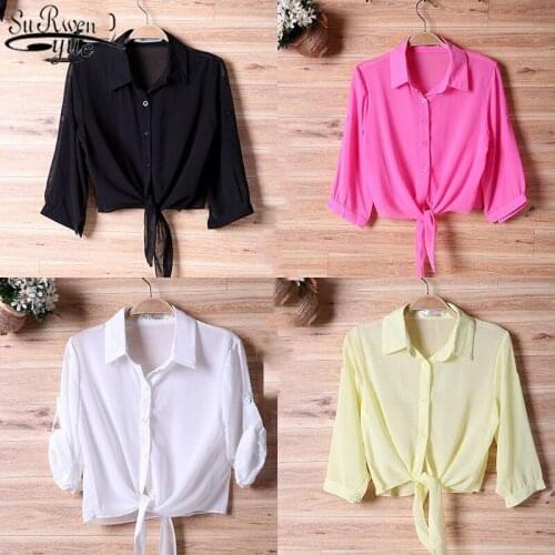 2021 Summer Small Shawl Womens Coat Female Sun Protection Clothing All-match Thin Short Sleeve Chiffon Cardigan 13556