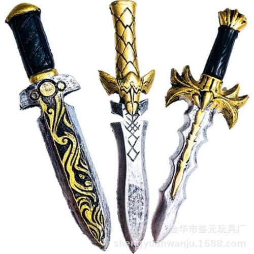 1: 1 Cosplay 7 Styles Sword Dagger Knife Movie Game Anime Gun Prop Role Play PU Action Figure Model Halloween Gift Toy