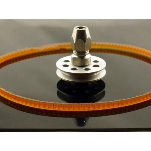 1/4" flex collet coupler with fly wheel belt for Zenoah gas engine rc boat