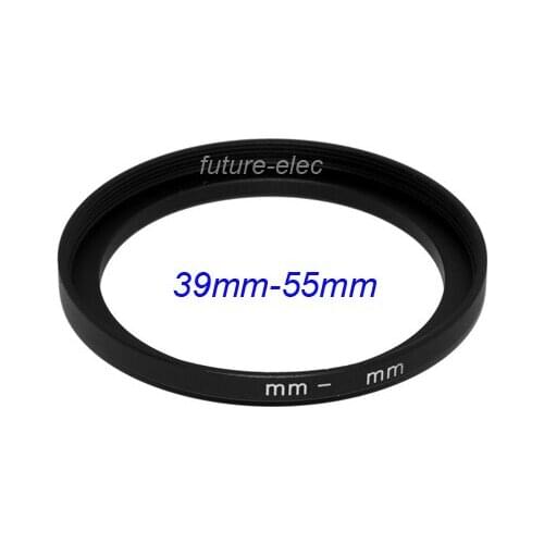 1Pcs 39mm to 55mm 39mm-55mm 39-55 mm 39 55 Metal Step-Up Step Up Ring Camera Lens Lenses Filter Stepping Adapter Hood Holder D04