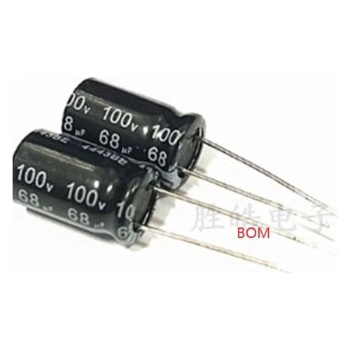 10 pcs Aluminum electrolytic capacitor 68 uF 100 V 10 * 17 mm frekuensi tinggi Radial Electrolytic kapasitor