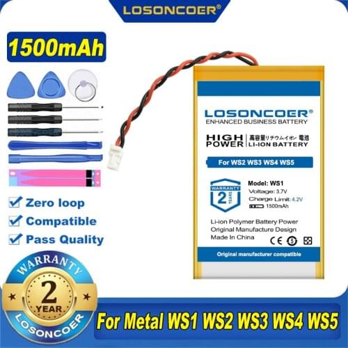 100% Original LOSONCOER 1500mAh Battery For Metal Detector XP Deus WS1 WS2 WS3 WS4 WS5 Metal Detector Batteries