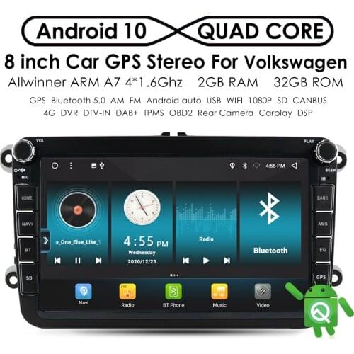 2G 32G Android Car Video Multimedia Autoradio for VW Polo Golf Passat B6 Skoda Seat Octavia Tiguan Car Auto Radios Player GPS