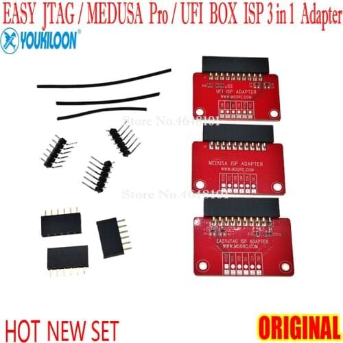2021 MOORC ORIGINAL NEW EASY JTAG / MEDUSD PRO /UFI ISP 3 in 1 EMMC Adapter