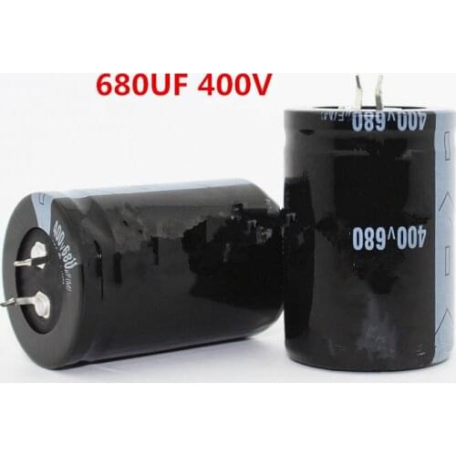 400V680UF 680UF400V New stock is hard foot type electrolytic capacitor specification: 35 * 50
