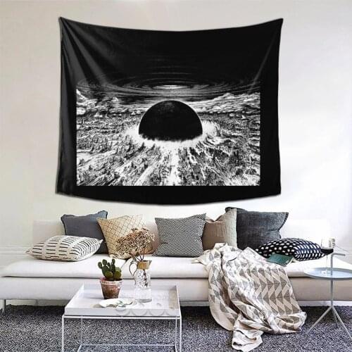 Akira Cyberpunk City Tapestry Japanese Anime Kawaii Tapestry Wall Bedspread kawaii Psychedelic Decor Blanket For Bedroom Dorm