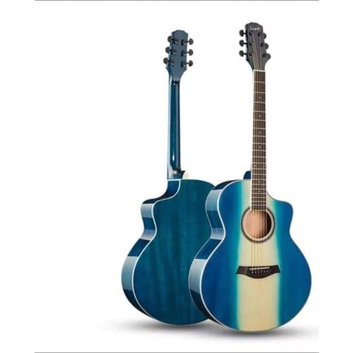 41 inch Acoustic Guitar 6 Strings Spruce Veneer Folk Guitar Musical Instruments for Music Lovers Beginners Guitarra Gift AGT327