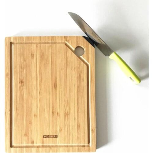 Bamboo Cutting Board with Sharpening Metal
