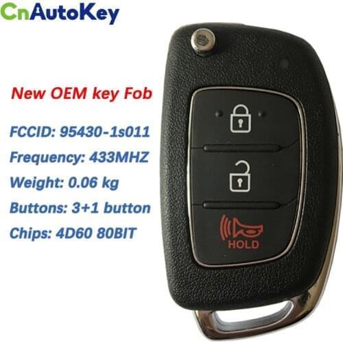 CN020065 Original 3 Button Remote Hyundai Flip Key Part No 95430-1S011 / 1S001 OKA-866T 4D60 80BIT Chip With/Without Logo