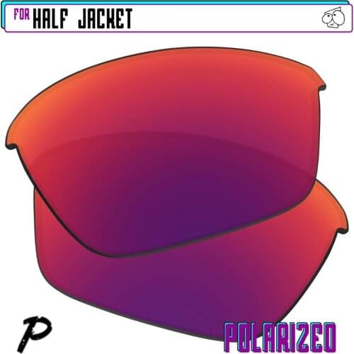 EZReplace Polarized Replacement Lenses for - Oakley Half Jacket Sunglasses - Midnight P
