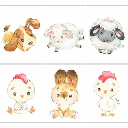 HUACAN 5d Diamond Painting Dog Sheep Diamond Art Embroidery Cartoon Living Room Wall Decoration Handmade Gift