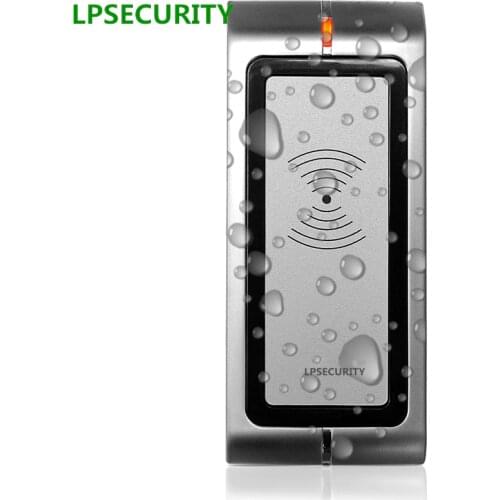 LPSECURITY metal outdoor Waterproof door gate lock RFID EM Proximity Reader office room Security Access control WG 26 output