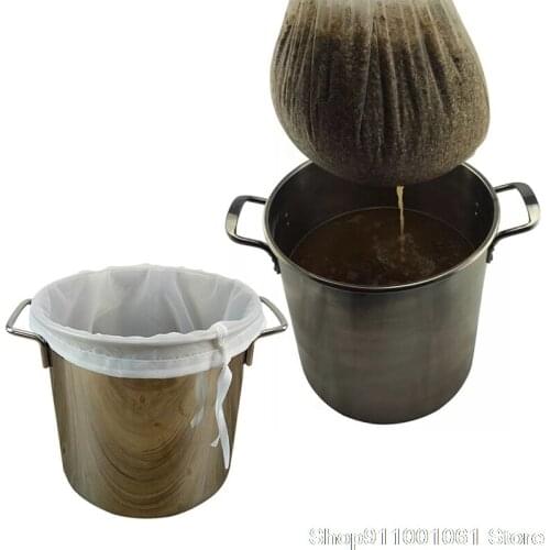 Reusable Nut Milk Bag Nylon Fine Mesh Almond Milk Bag Strainer Fine Mesh Nylon Cheesecloth Cold Brew Coffee Filter