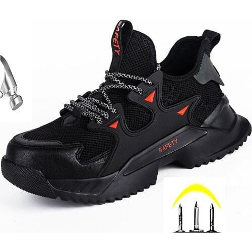 Fashion Safety Shoes Men Boots Indestructible Work Shoes Puncture Proof Work Boots Men Sneakers Steel Toe Shoes Safety Boots 48