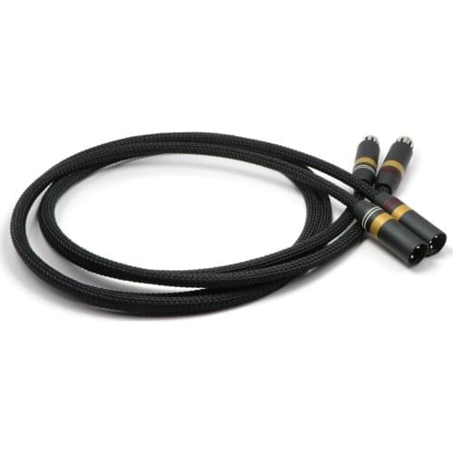 Monosaudio A202X Multiple 99.9998% Pure Copper Silver Plated Balance Interconect Cable Audio Video Extend XRL Cable , Hifi Cable