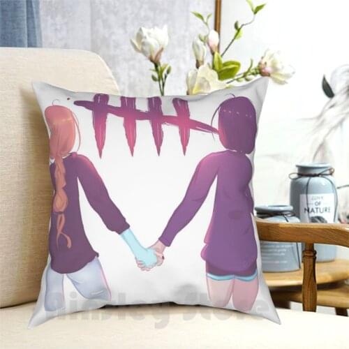 Meg & Feng Pillow Case Printed Home Soft Throw Pillow Dead By Daylight Deadbydaylight Feng Min Fengmin Meg Thomas