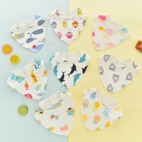 2021 Spring And Summer Childrens Baby Bibs Set Cotton New Cute Cartoon Baby Boy And Baby Girl Soft Newborn Baby Things