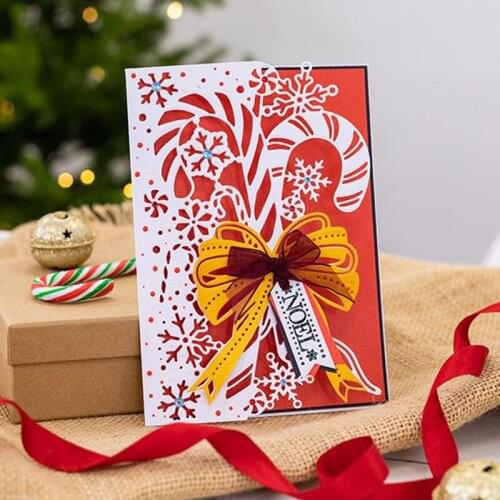 Panalisacraft Christmas Candy bow Metal Cutting Dies Stencils for DIY Scrapbooking/album Decorative Embossing DIY Paper Cards