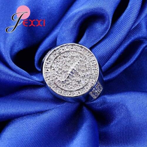 Full Clear Cubic Zirconia Wedding Party Rings For Woman And Men 925 Sterling Silver Jewelry Accessory joyas de plata