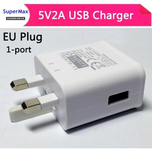 EU PLUG 1 Ports USB Charger Power Adapter for tablet Mobile Phones Travel Fast Charger 5V2A