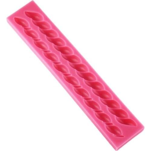 Twist Rope Silicone Mold Fondant Cake Chocolate Decorating Candle Clay Mould