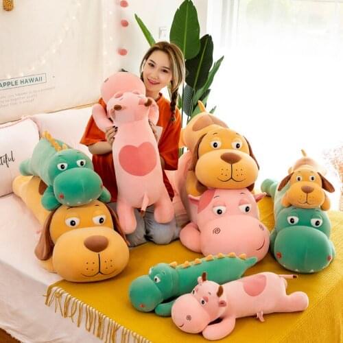 Cute Plush Toys Sofa Cushion Stuffed Cartoon Anime Doll Soft Animal Pillow for Kids Girls Gift
