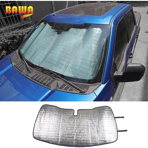HANGUP Car Front Window Windshield Sunshade Shade Anti Sunlight UV Rays Cover Accessories for Ford F150 2015 Up Car Styling