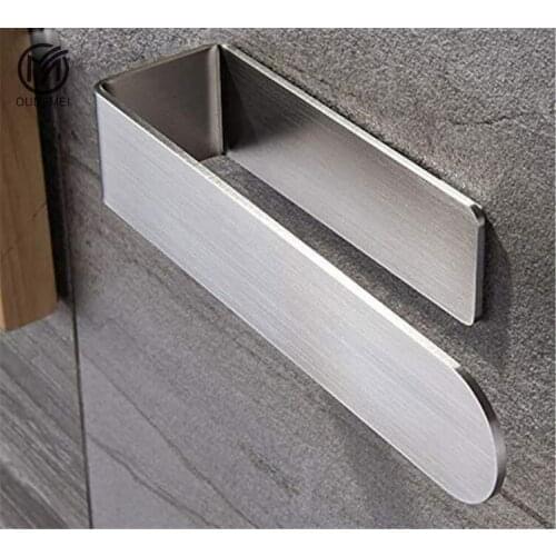 Bathroom towel racks single rack stainless steel brushed nickel bath bathroom accessories