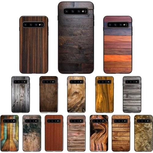 YNDFCNB Wood grain Phone Case for Samsung S6 S6edge Plus S7 S7edge S8 S9 S10 S10E S20 Plus Ultra
