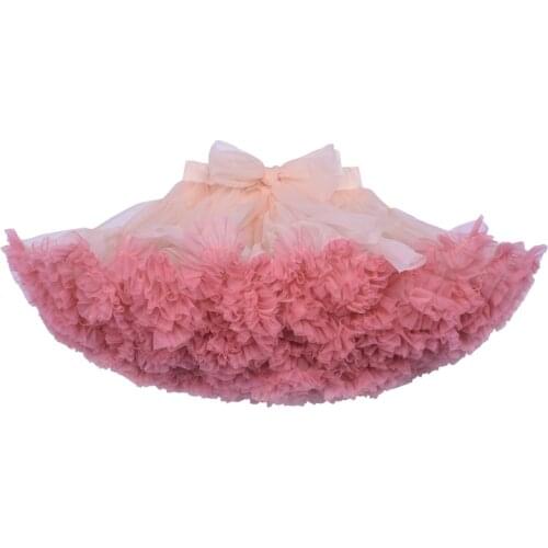 Girls tutu skirt extra fluffy pettiskirt princess soft tulle kids girl party dance skirts 1-10 Years baby