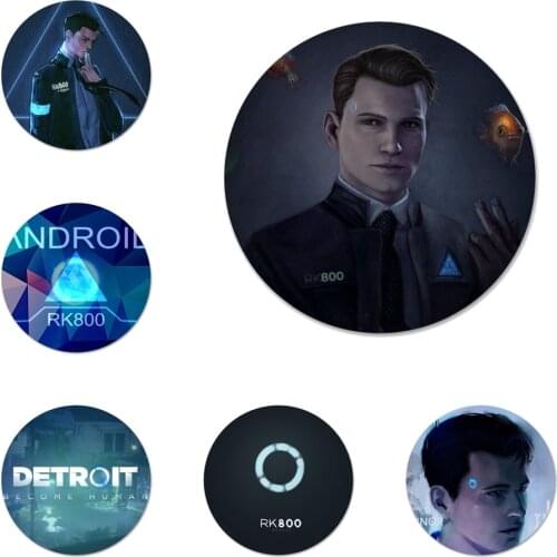 58mm Detroit Become Human DBH Badge Brooch Pin Accessories For Clothes Backpack Decoration gift
