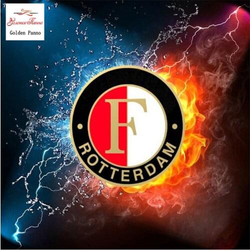 GOLDEN PANNO Diamond Painting Full Square 5D Diy Daimond Embroidery Diamant Mosaic Sale rhinestones pictures Football logo 03