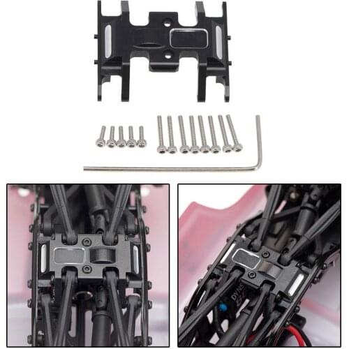 1Pc Aluminum Alloy Box Chassis Mount Base Plate Holder 90081 Axial Skid Car Plate Accessories Upgrade For 1/24 SCX24 Center Z0M4