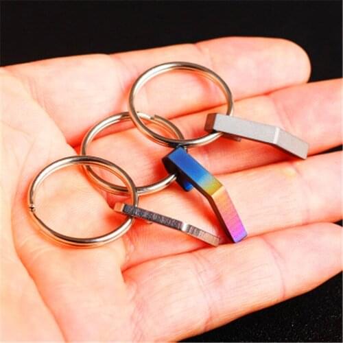 1Pcs Beer Bottle Opener Mini Keychain Key Ring Small Tool Steel Keyring Camping Hot Mini Opener Beer Wine Tools Can Opener