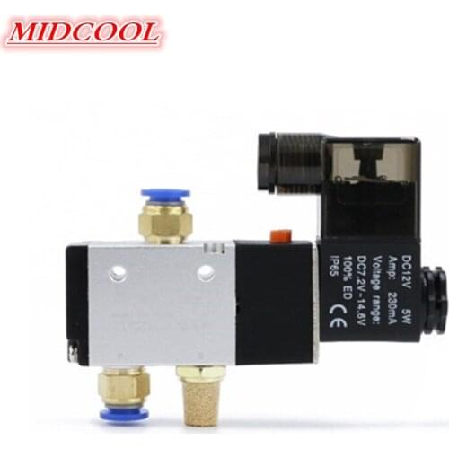 3 Way Port 2 Position 3V210-08 Pneumatic Solenoid Valve DC12V 24V 220V